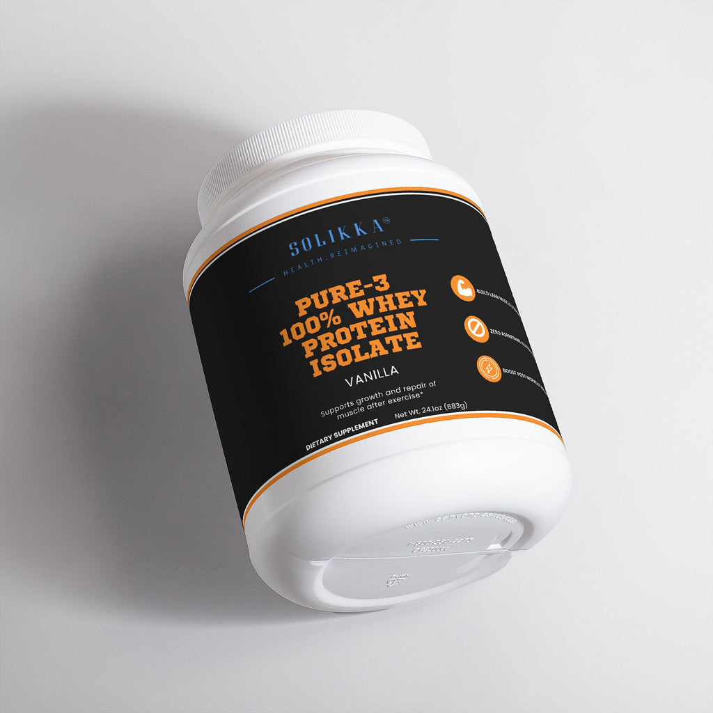 Pure-3 100% Whey Protein Isolate (Vanilla)-3