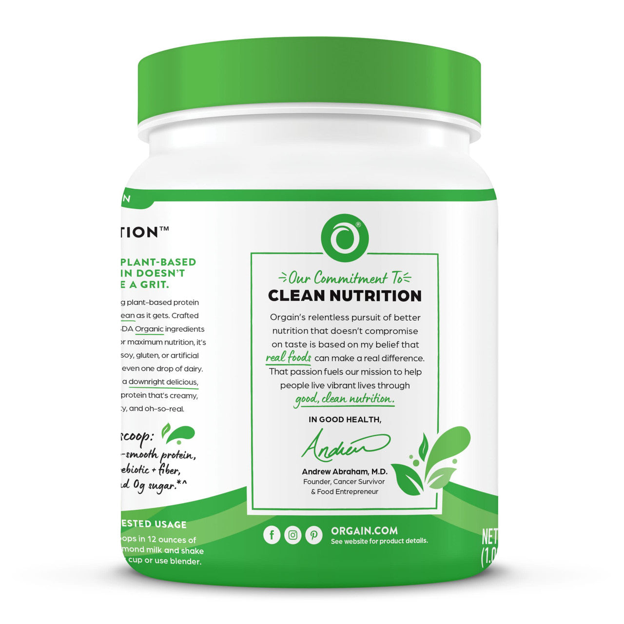Orgain Organic Plant Based Protein Powder, Sweet Vanilla Bean (1X1.02 Lb  )-6