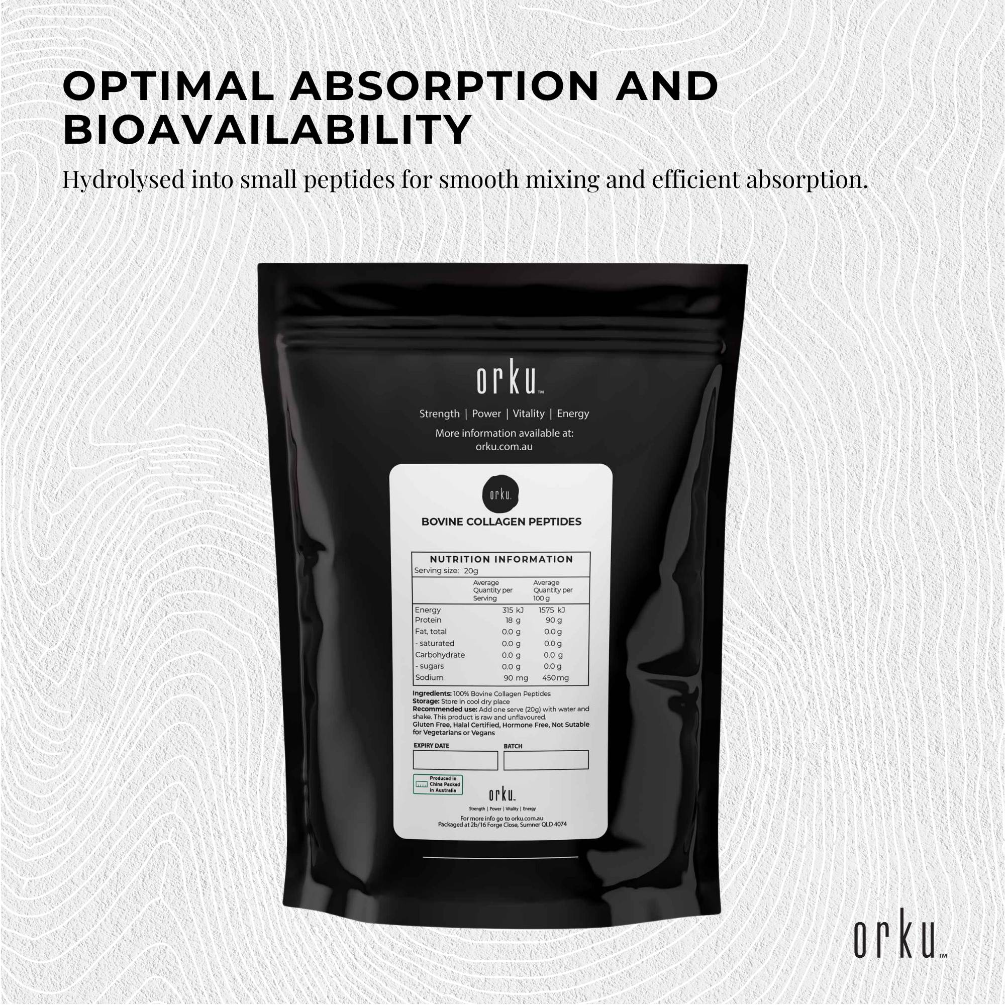 100g Collagen Powder - Bovine Hydrolysate Protein Peptide Supplement Unflavoured-2