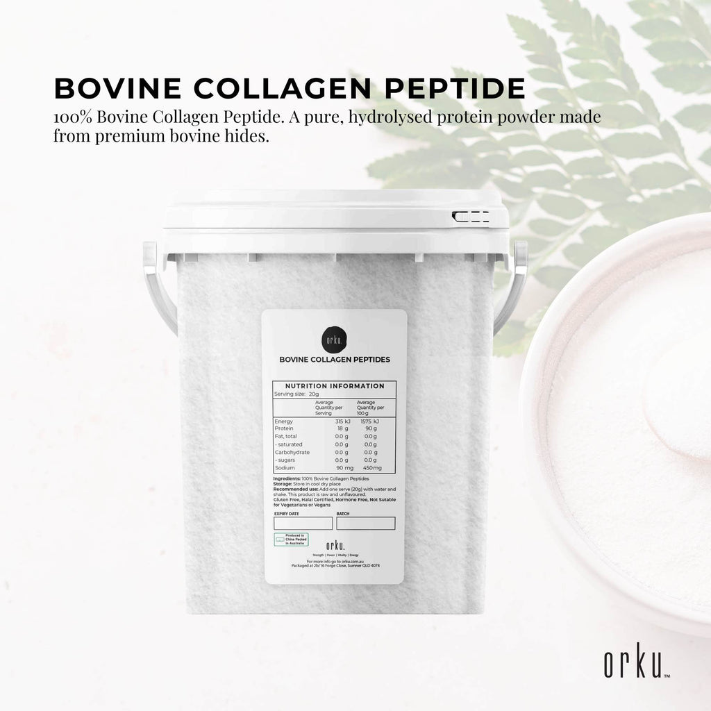 Collagen Powder Tub - Bovine Hydrolysate Protein Peptide Supplement Unflavoured-1